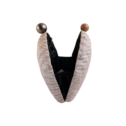 Bolsa Clutch Festa Palha Bege