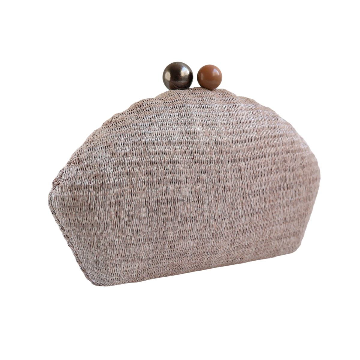 Bolsa Clutch Festa Palha Bege