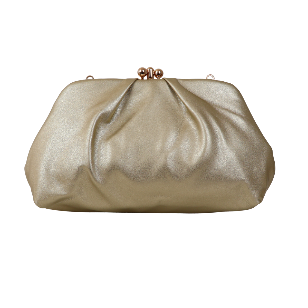 Bolsa de Festa Pouch Bicompartimento Dourada