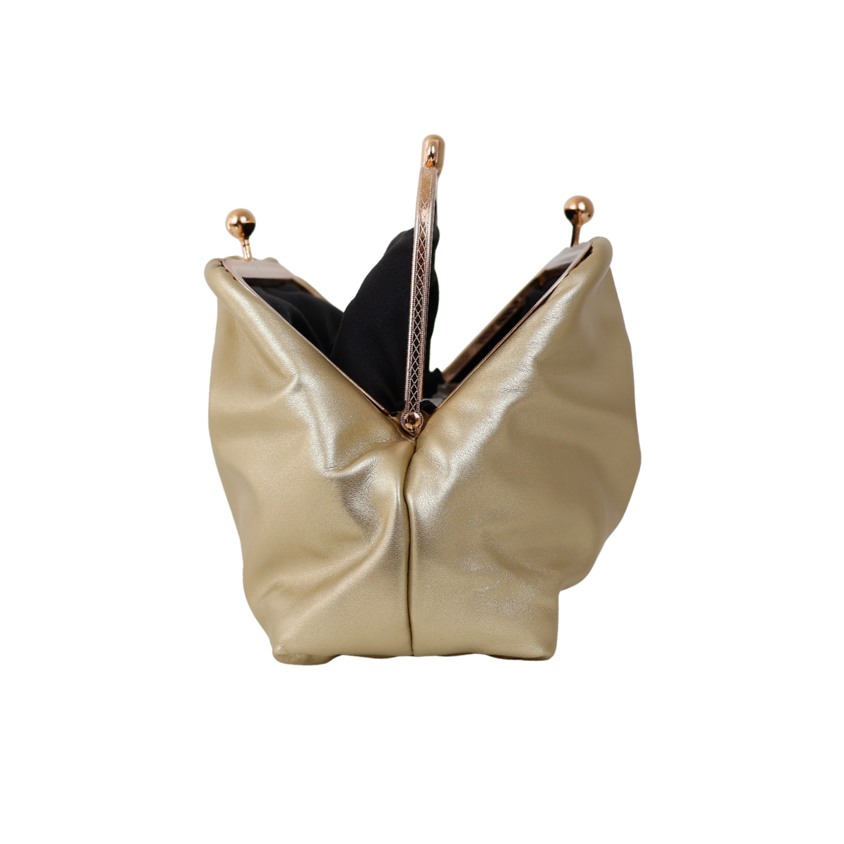 Bolsa de Festa Pouch Bicompartimento Dourada