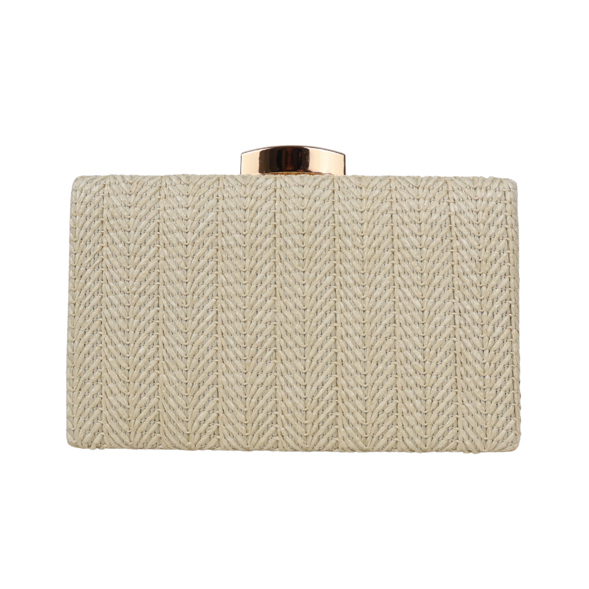 Bolsa Clutch Festa Palha Bege Claro