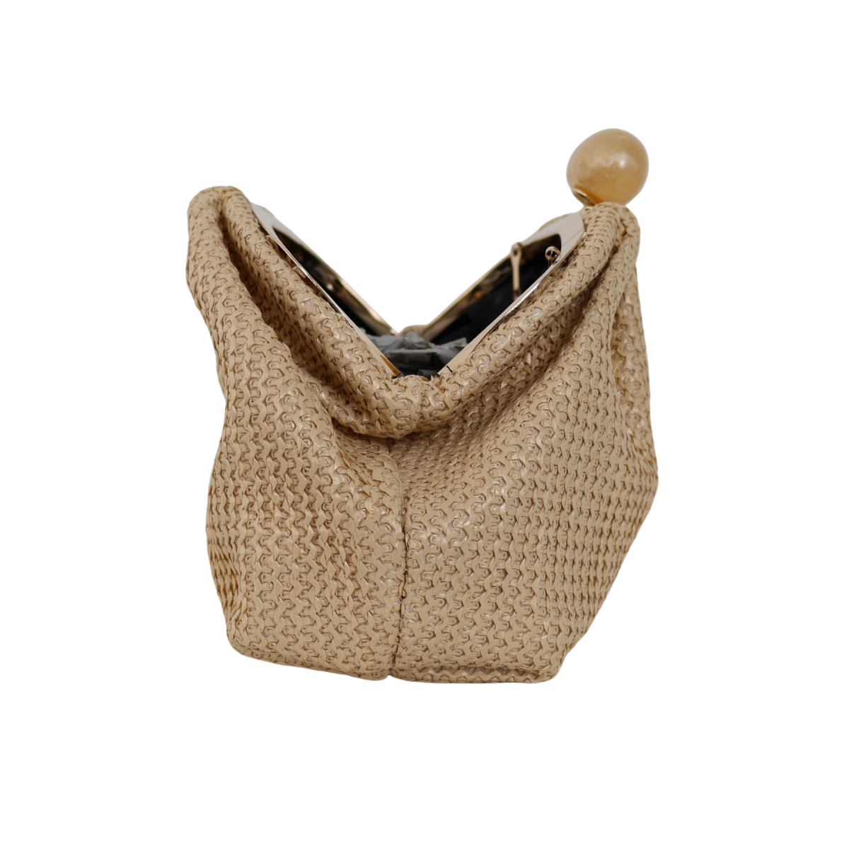 Bolsa Festa Pouch Palha Bege Claro