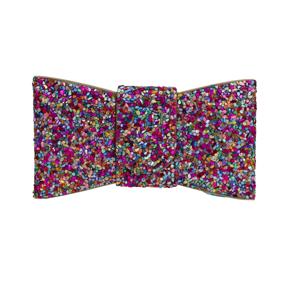 Bolsa Carteira de Festa Clutch Pedraria Colorida