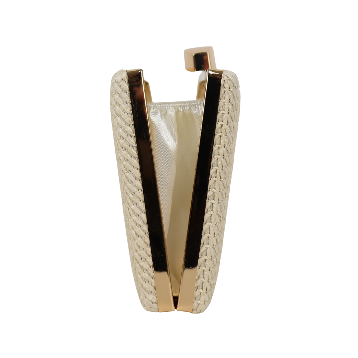 Bolsa Clutch Festa Palha Bege Claro