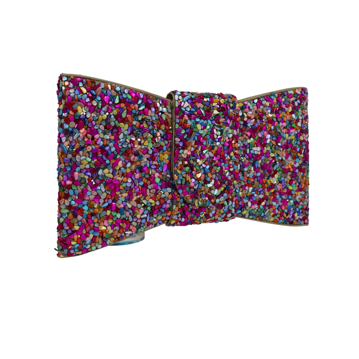 Bolsa Carteira de Festa Clutch Pedraria Colorida