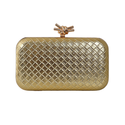 Bolsa Clutch Festa Tressê Dourada