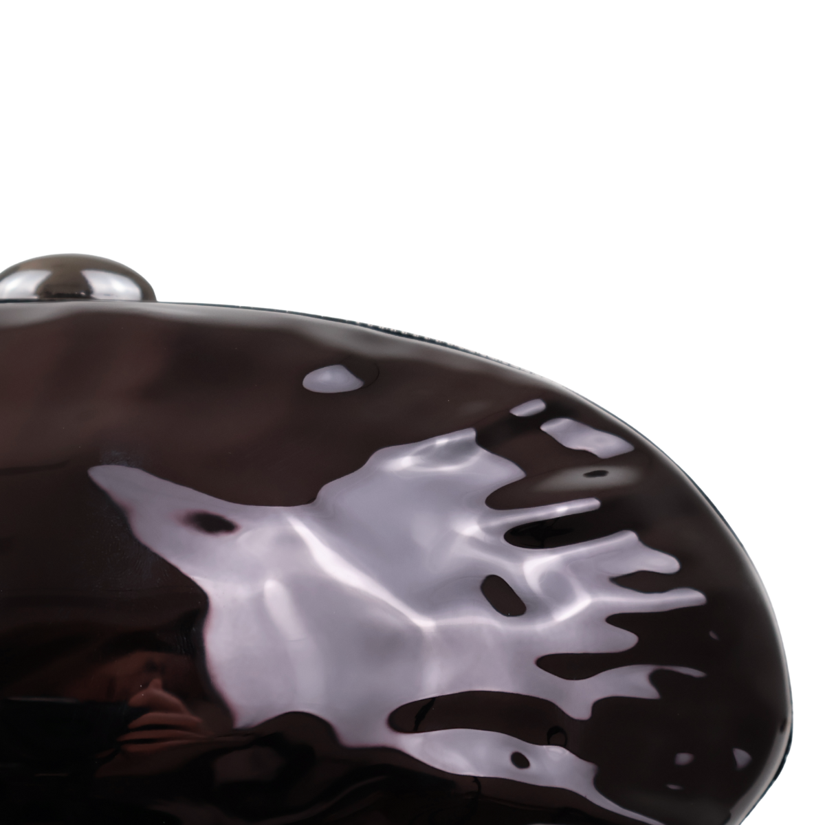 Bolsa Clutch Festa Acrílico Oval Preta