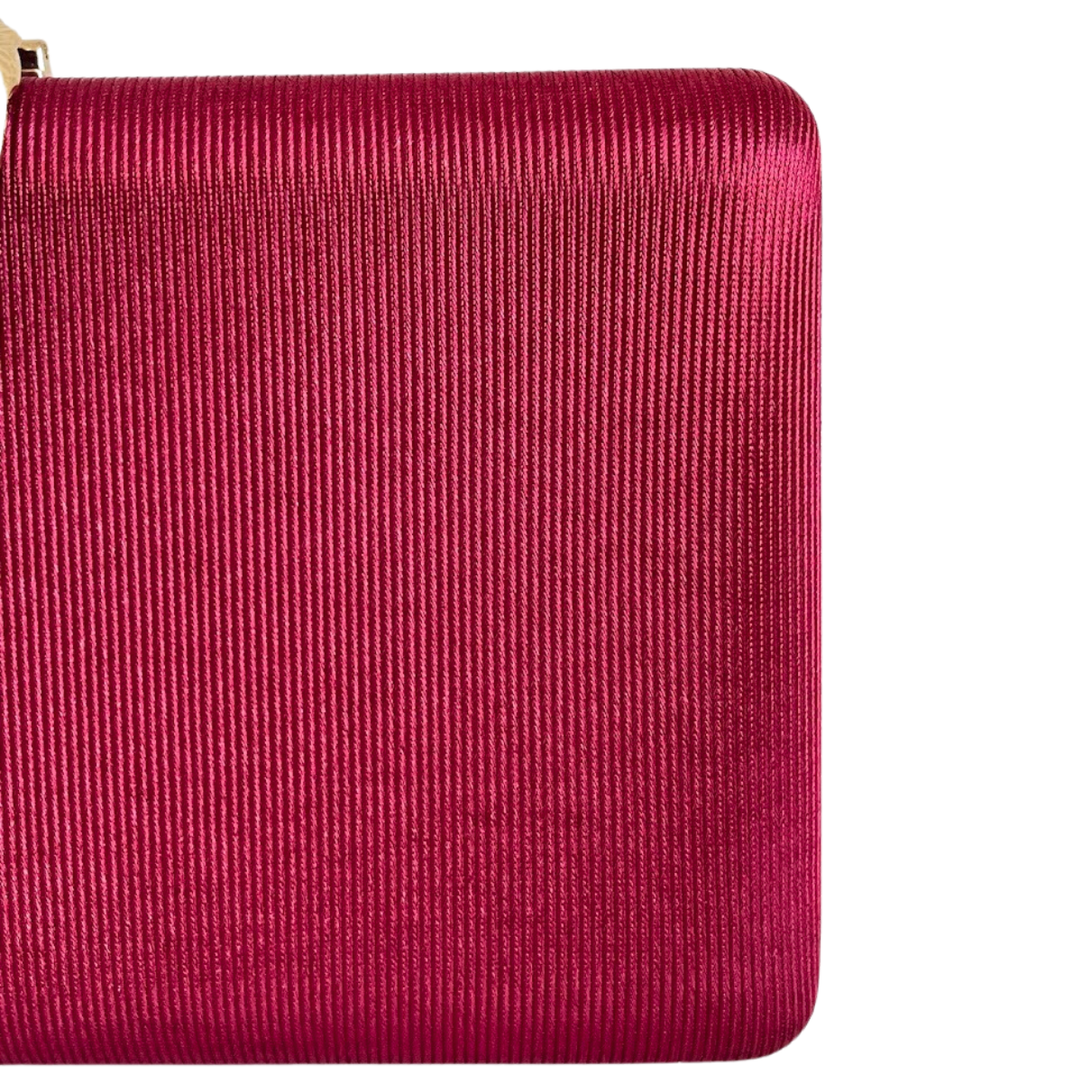 Bolsa Clutch Festa Tecido Fecho de Folha Marsala - ReUse