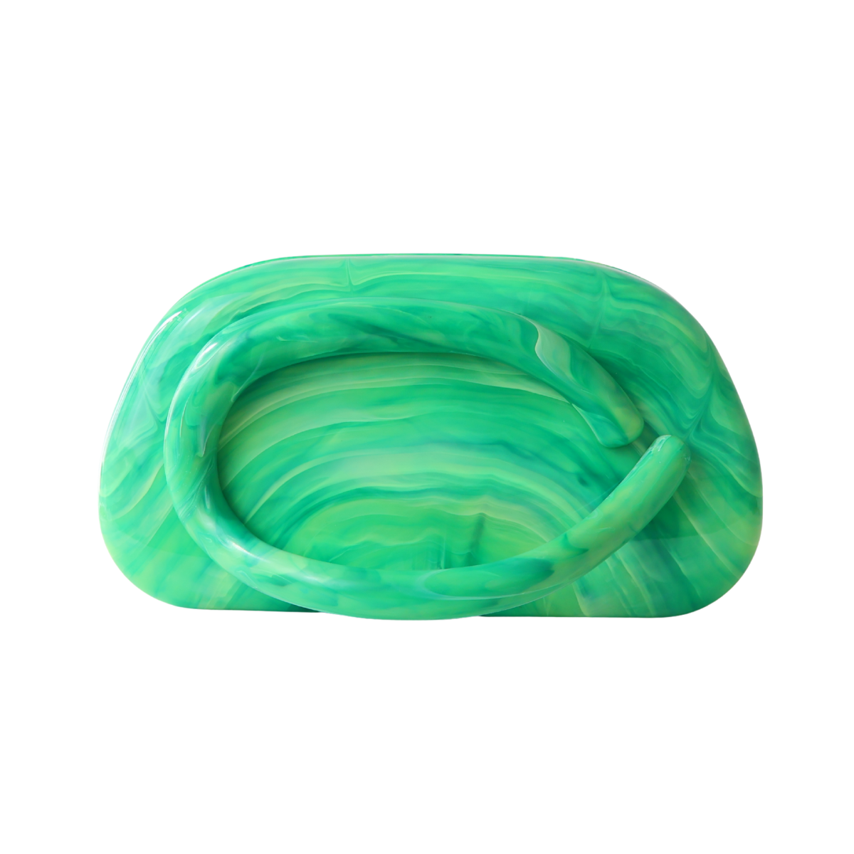 Bolsa de Festa Clutch Acrílico Verde