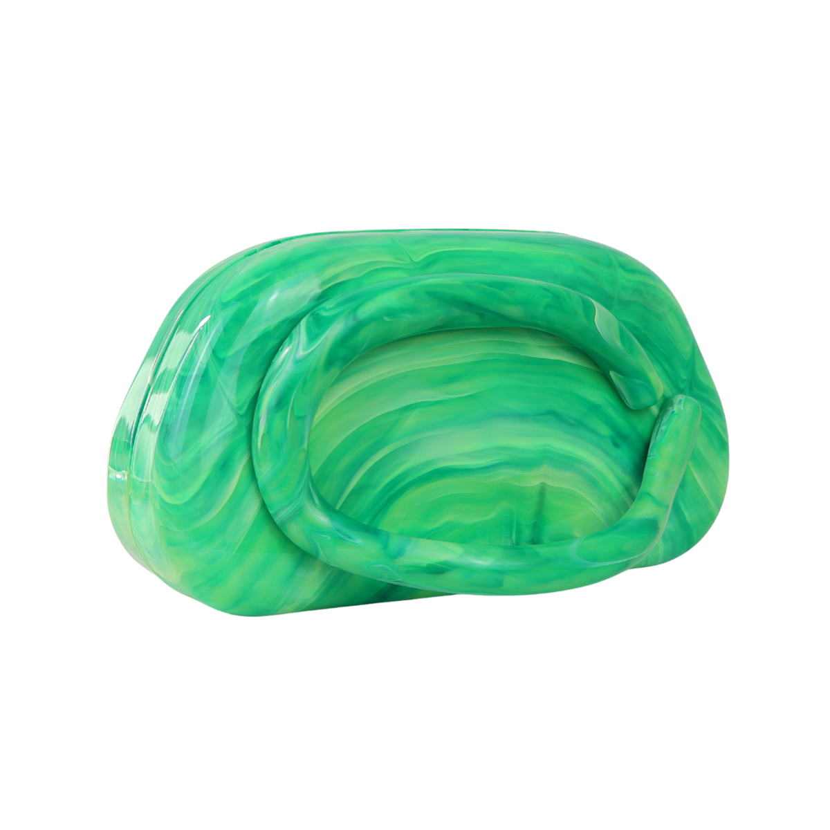 Bolsa de Festa Clutch Acrílico Verde