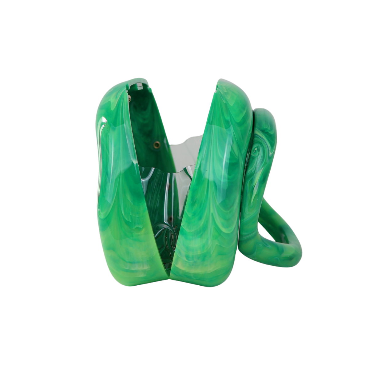 Bolsa de Festa Clutch Acrílico Verde