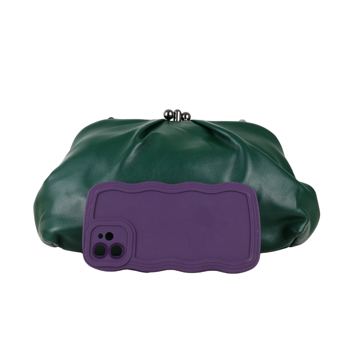 Bolsa de Festa Pouch Bicompartimento Verde