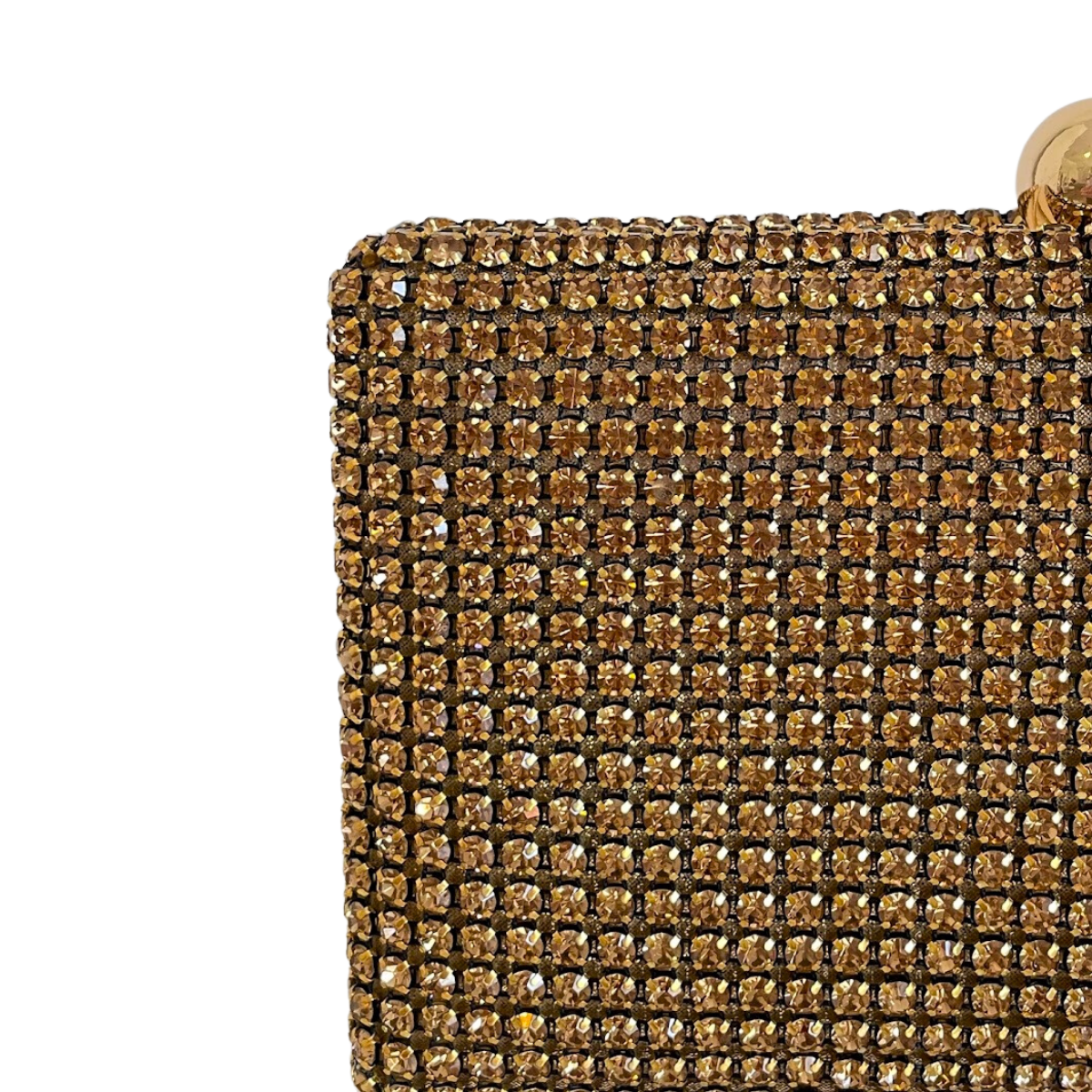 Bolsa de Festa Clutch Strass Dourada Escura - ReUse