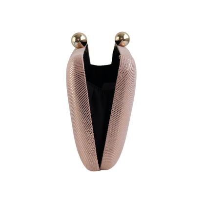 Bolsa de Festa Clutch Vinil Rosê