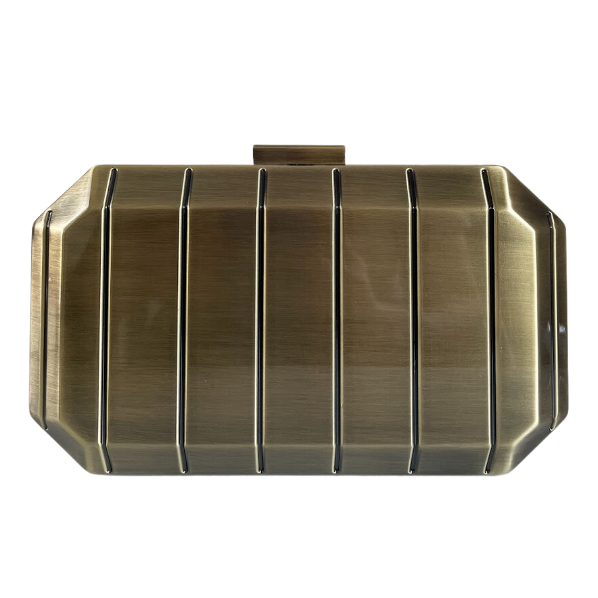 Bolsa Festa Clutch Metal Escovado Ouro Envelhecido - ReUse