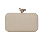 Bolsa Clutch Festa Tressê Bege Claro - ReUse