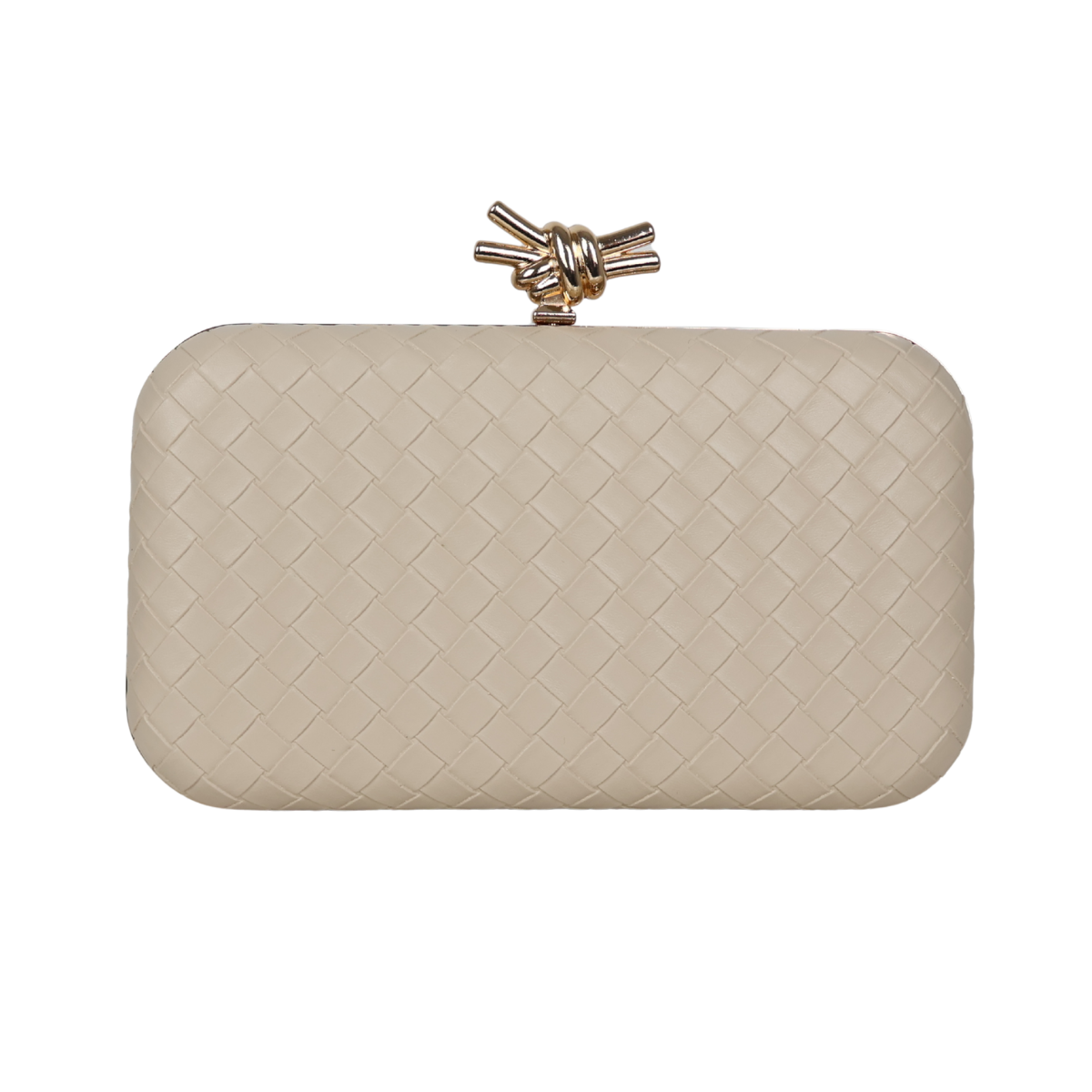 Bolsa Clutch Festa Tressê Bege Claro