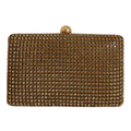 Bolsa de Festa Clutch Strass Dourada Escura - ReUse