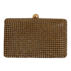 Bolsa de Festa Clutch Strass Dourada Escura - ReUse