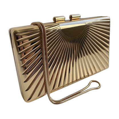 Bolsa de Festa Clutch Dourada Metalizada - ReUse