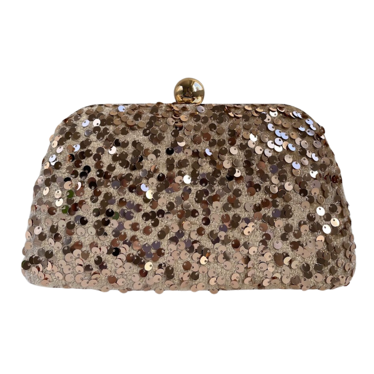 Bolsa de Festa Clutch Paetê Lantejoulas Dourada