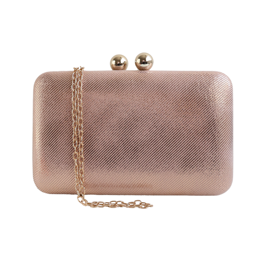 Bolsa de Festa Clutch Vinil Rosê