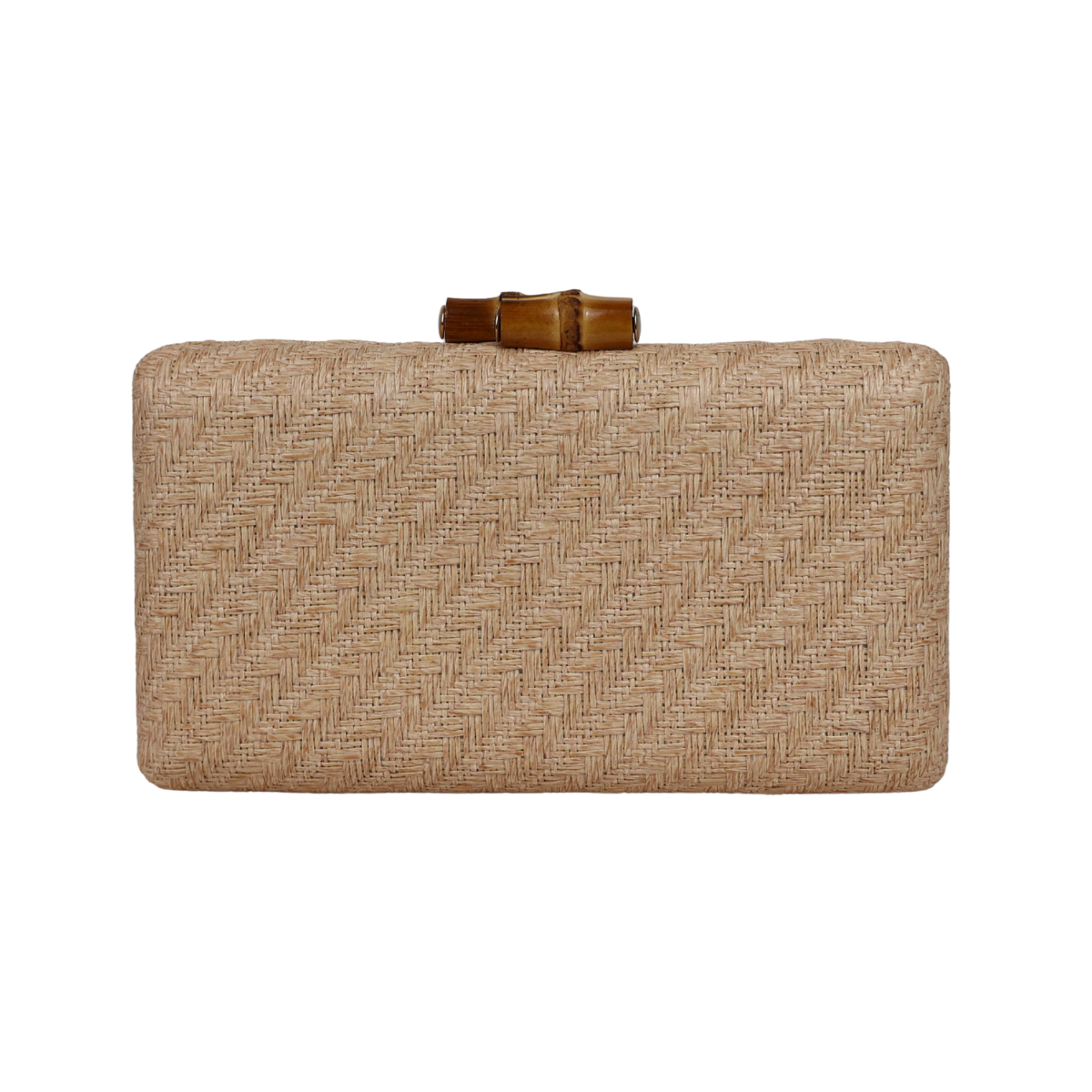 Bolsa de Festa Clutch Palha Bege