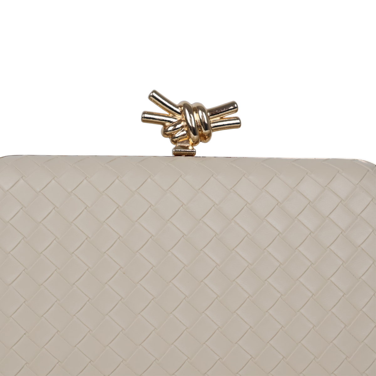 Bolsa Clutch Festa Tressê Bege Claro