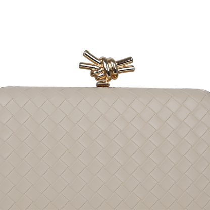 Bolsa Clutch Festa Tressê Bege Claro