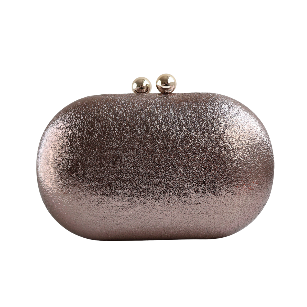 Bolsa de Festa Clutch Oval Bronze