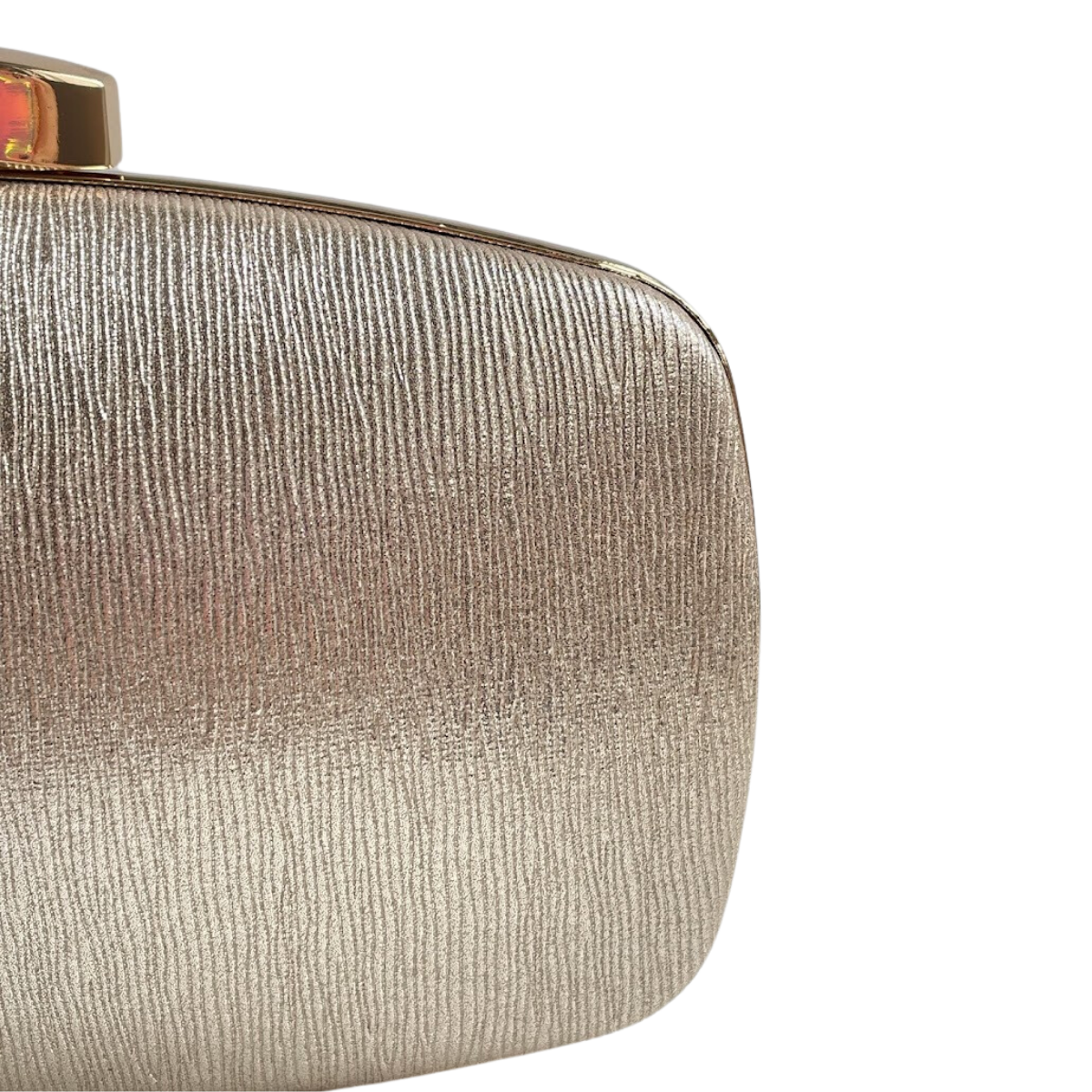 Bolsa de Festa Clutch Oval Dourada