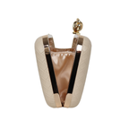 Bolsa Clutch Festa Tressê Bege Claro - ReUse