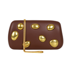 Bolsa Clutch Festa Courino Marrom - ReUse