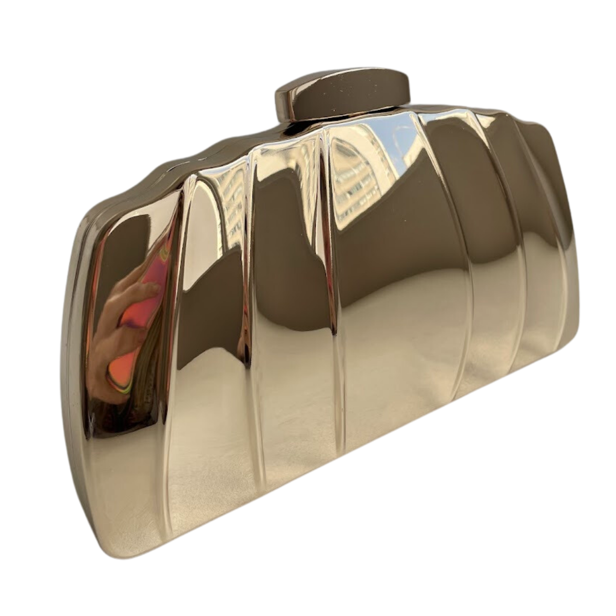 Bolsa de Festa Clutch Dourada Metalizada - ReUse