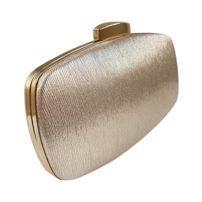 Bolsa de Festa Clutch Oval Dourada