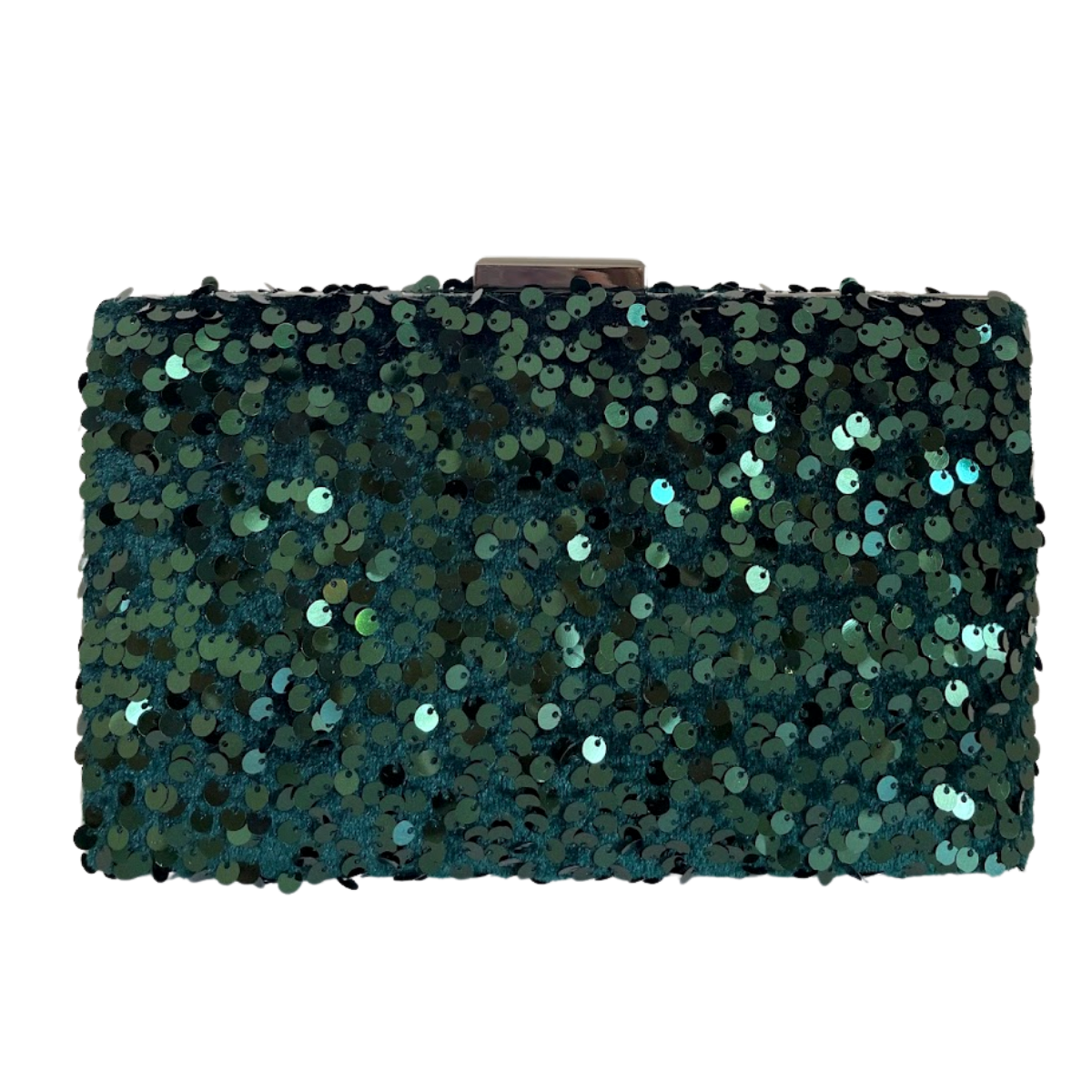 Bolsa de Festa Clutch Lantejoulas Verde Esmeralda - ReUse