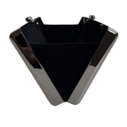 Bolsa de Festa Clutch Grafite Metalizada - ReUse