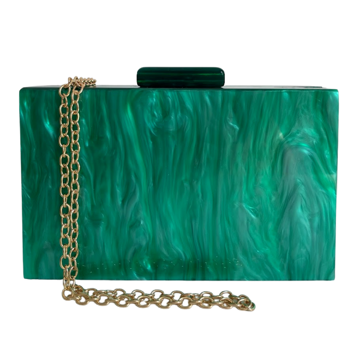 Bolsa de Festa Clutch Acrílico Verde Grama