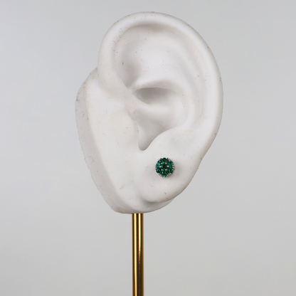 Kit Colar e Brinco - Cristal Multicor - Prateado