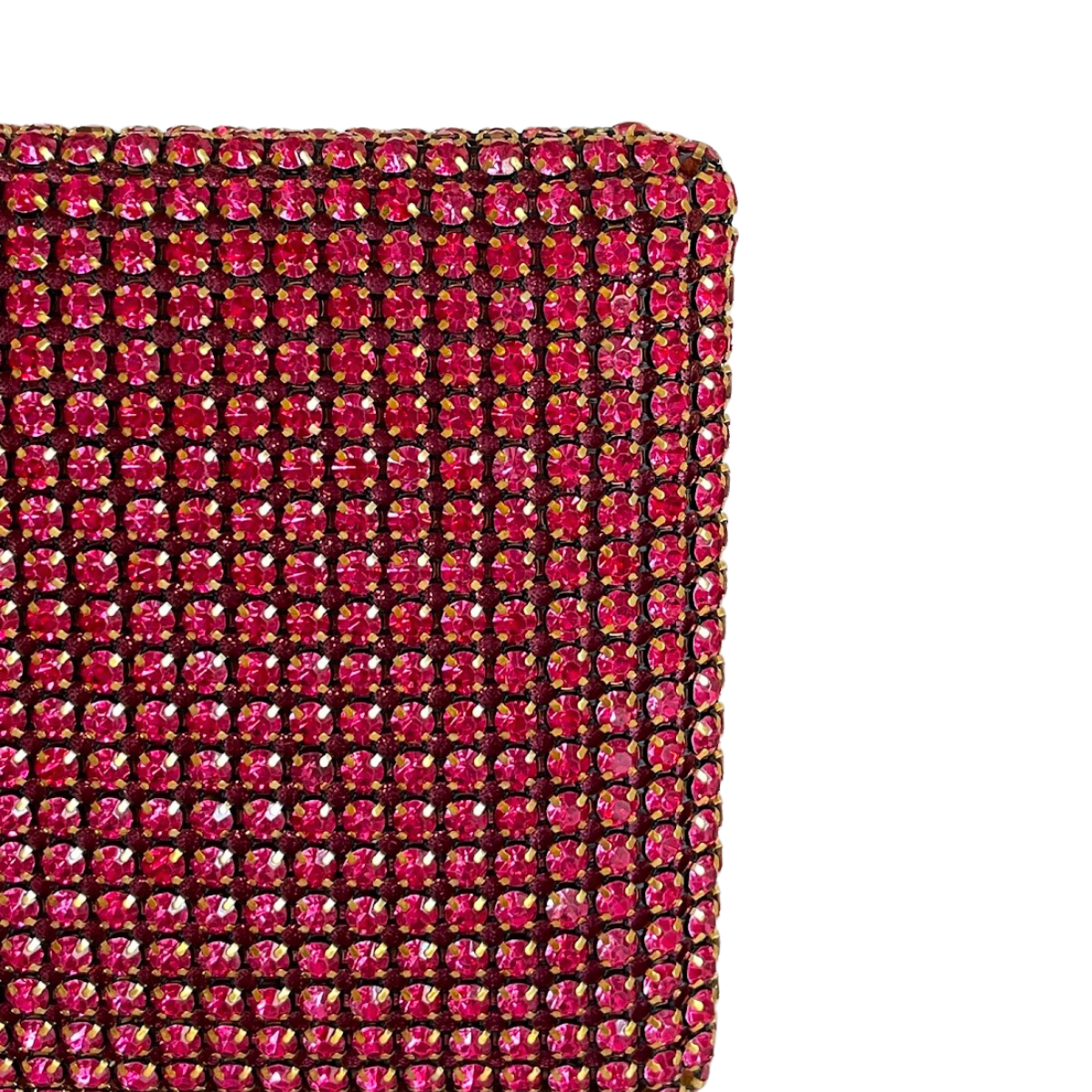 Bolsa de Festa Clutch Strass Rosa