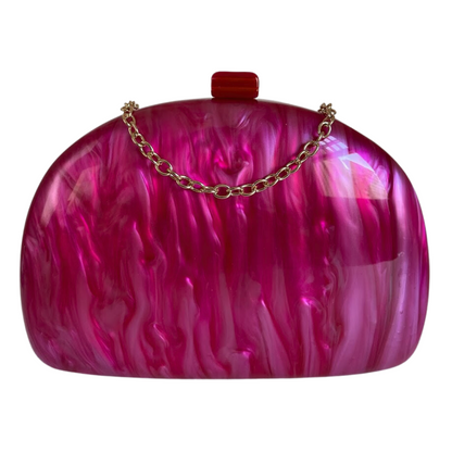 Bolsa Clutch Festa Acrílico Rosa