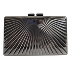 Bolsa de Festa Clutch Grafite Metalizada - ReUse