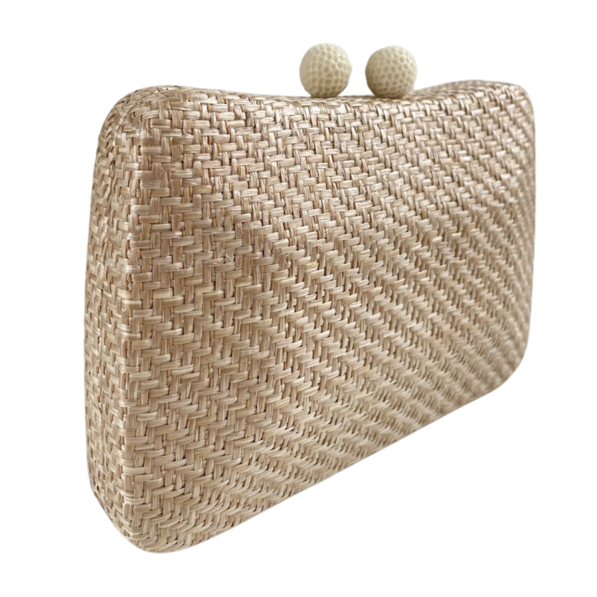 Bolsa Clutch Festa Palha Bege Claro