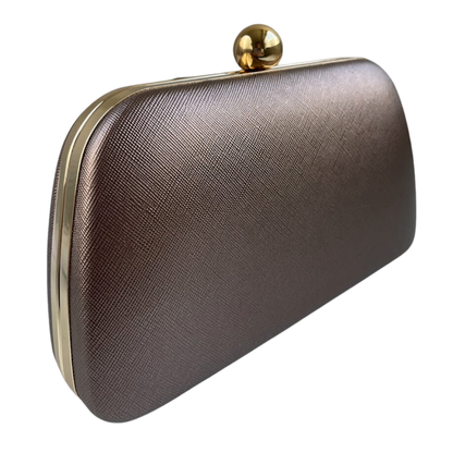 Bolsa Festa Clutch Marrom Bronze