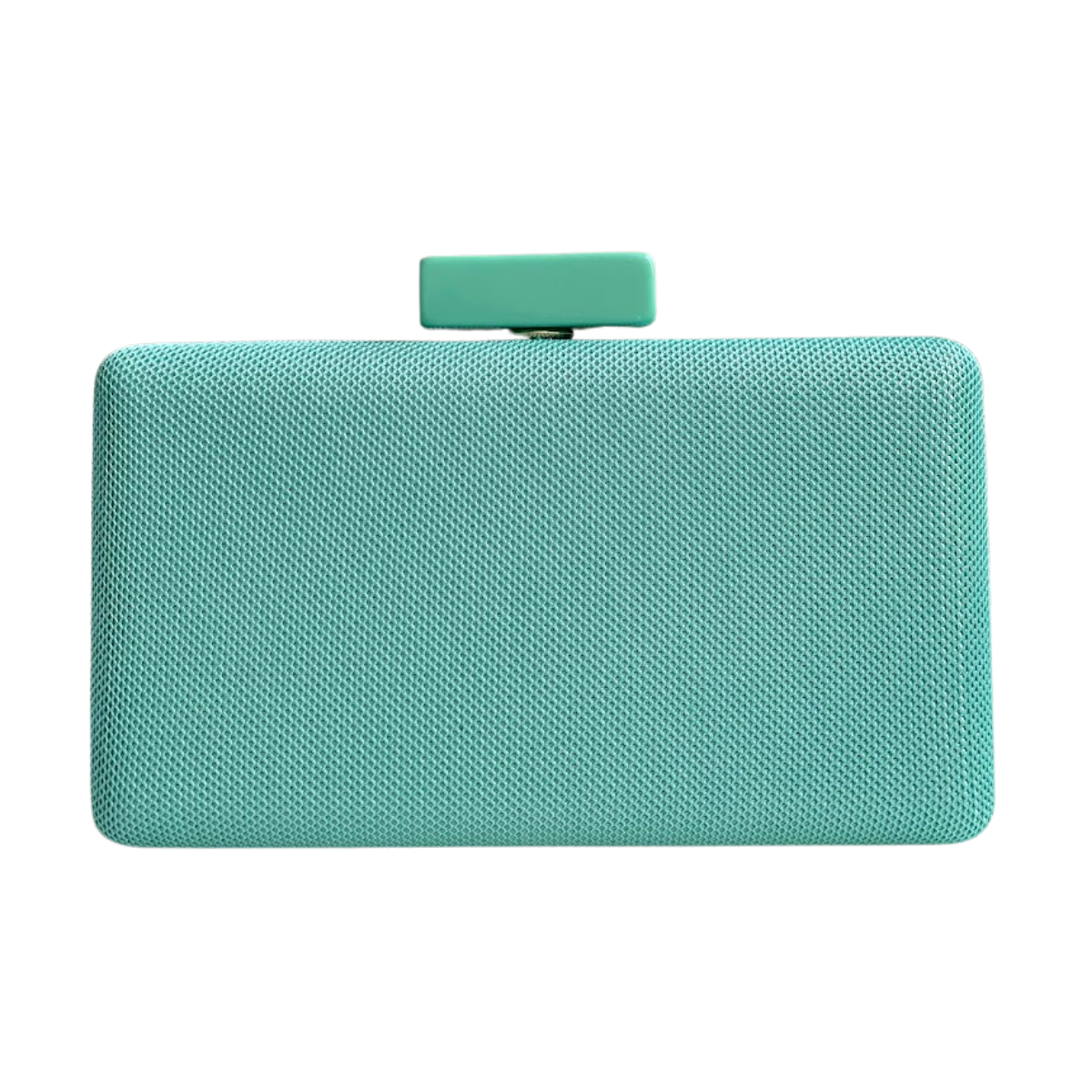 Bolsa de Festa Clutch Tecido Verde Tiffany