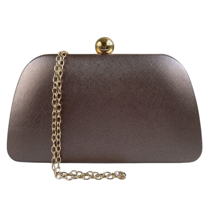 Bolsa Festa Clutch Marrom Bronze