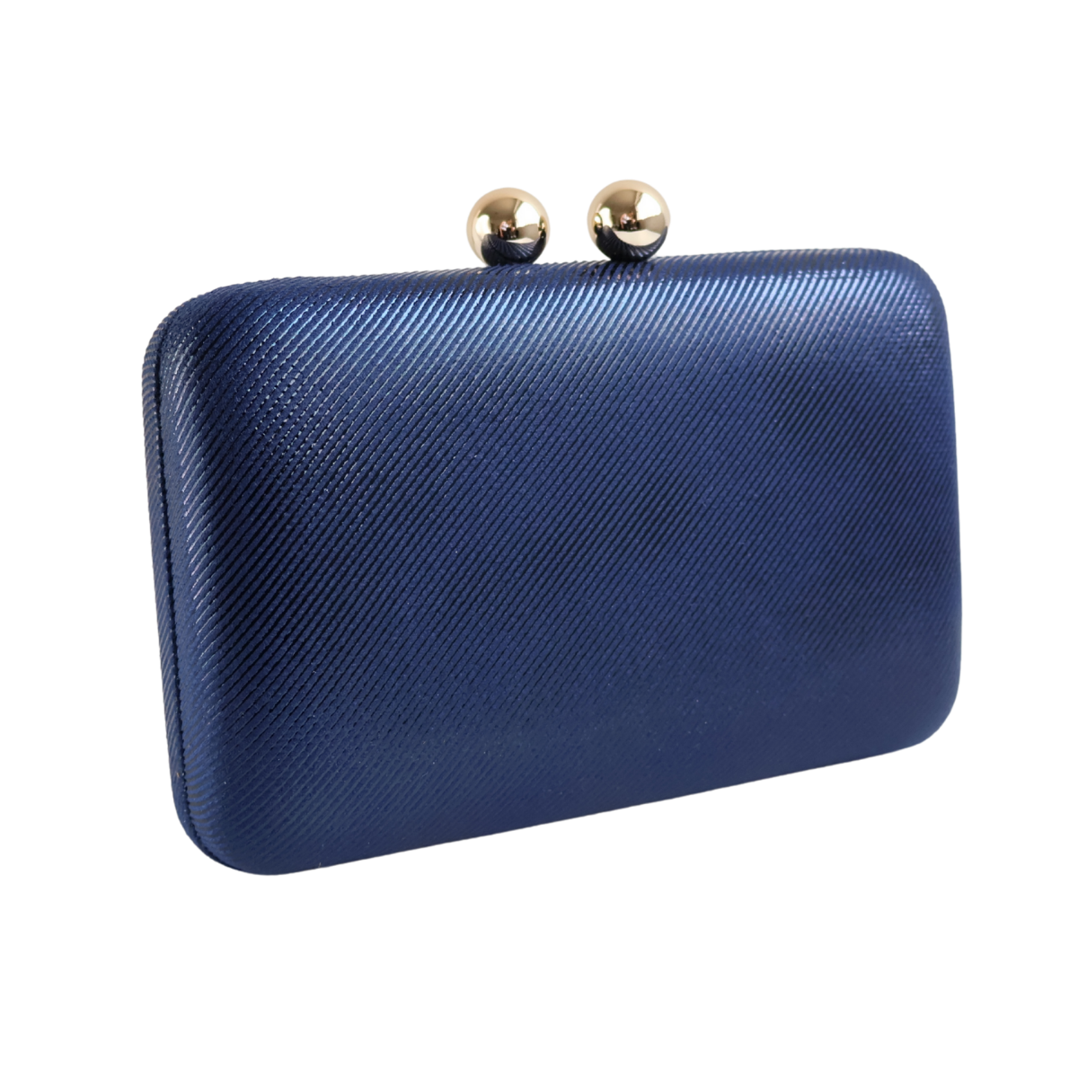Bolsa de Festa Clutch Vinil e Tecido Azul