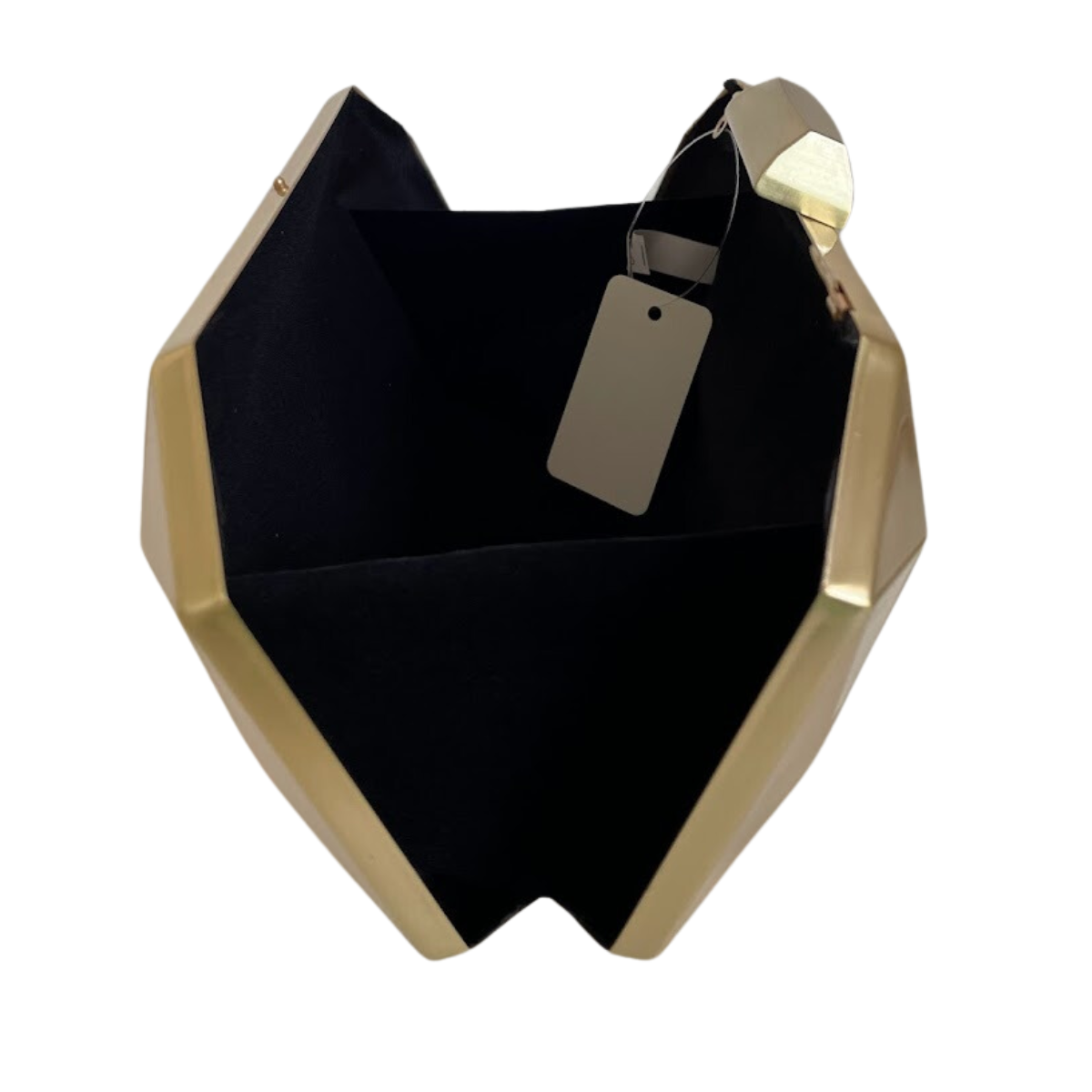 Bolsa Festa Clutch Metal Escovado Dourada - ReUse