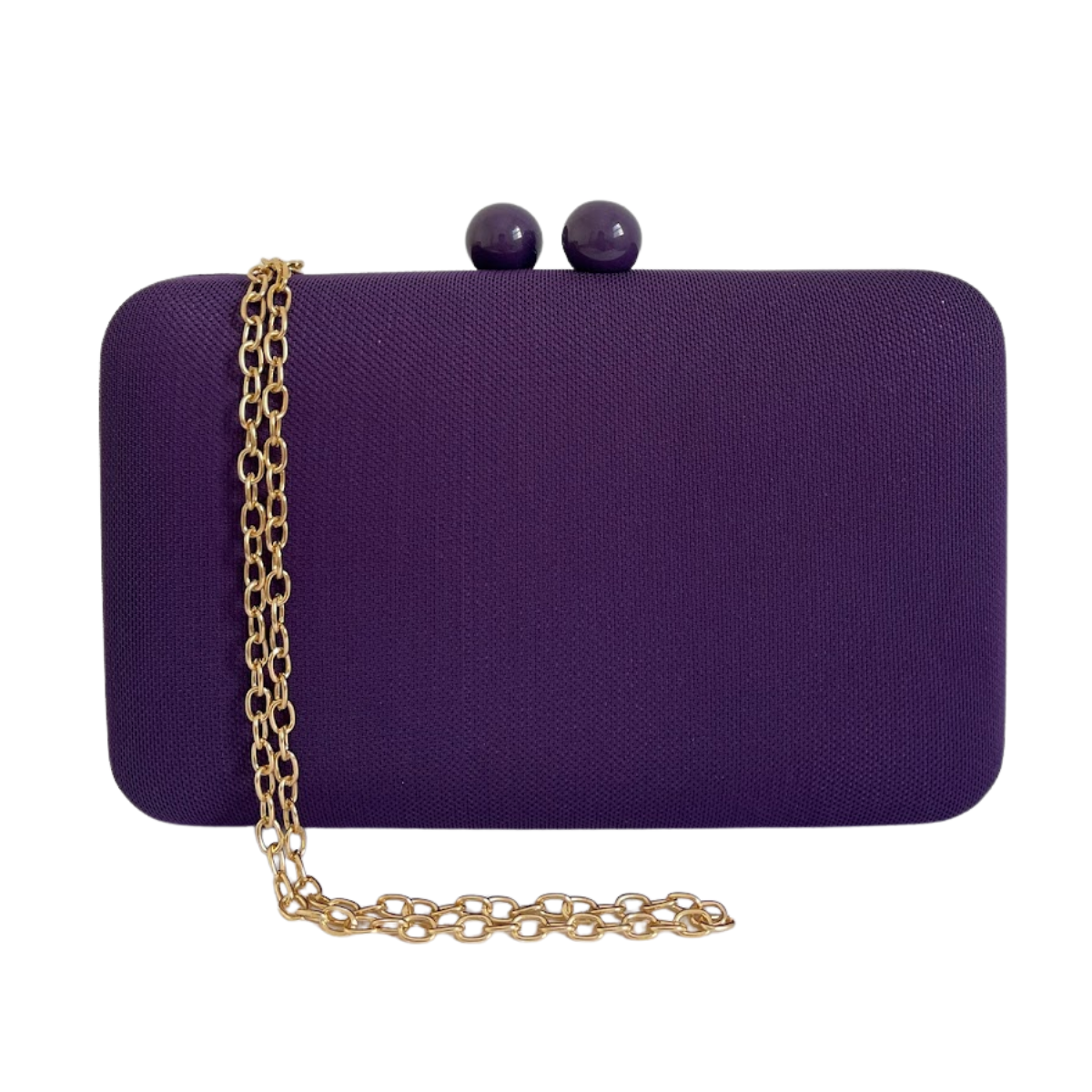 Bolsa de Festa Clutch Tecido Roxa - ReUse
