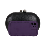 Bolsa Clutch Festa Oval Preta - ReUse